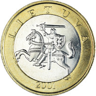 Monnaie, Lituanie, 2 Litai, 2001, SUP, Bimétallique, KM:112 - Lituanie