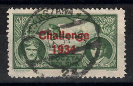 Pologne - YV PA 9B Oblitéré , Challenge 1934 - Oblitérés