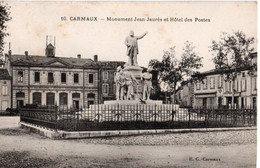 81 CARMAUX MONUMENT JEAN JAURES ET HÔTEL DES POSTES - Carmaux