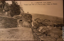 La Roche En Ardenne - Vieux Chateau. Terrasse Louis XIV Et La Tour Au Pilier. Vallee De L'Ourthe - 23 - La-Roche-en-Ardenne