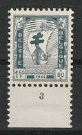 Belgie OCB 1001 * MH Met Plaatnummer 3. - ....-1960