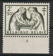 Belgie OCB 1002 * MH Met Plaatnummer 2. - ....-1960