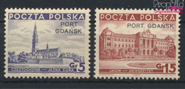 Polnische Post Danzig 32-33 (kompl.Ausg.) Postfrisch 1937 Aufdruckausgabe (9910687 - Port Gdansk