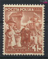 Polnische Post Danzig 35 Postfrisch 1938 Kaufleute (9910684 - Port Gdansk