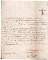 Courrier 1725 Ou 1775 ( X124 Marque Postale Pour Mr à LYON 69 - ... - 1799