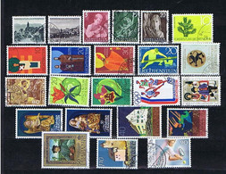 Liechtenstein 1944-1999: 24 Diff. Postally Used, 24 Versch. Gestempelt Echt Gelaufen - Lotti/Collezioni