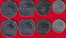 Bangladesh Set Of 4 Coins: 1 - 25 Poisha 1974-1994 UNC - Bangladesh