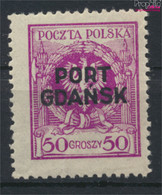 Polnische Post Danzig 11a Postfrisch 1925 Aufdruckausgabe (9910691 - Port Gdansk