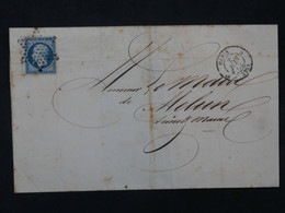 BK 10 FRANCE BELLE  LETTRE 1853 ETOILE DE PARIS A MELUN  +N° 14+  AFFRANC. INTERESSANT - 1853-1860 Napoleone III