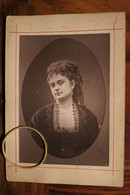 Photo 1870's Me Righetti Chanteuse Opéra Tirage Albuminé Support CARTON Photographie CDC Cabinet - Famous People