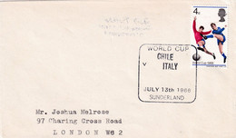 UK United Kingdom 1966 Cover; Football Fussball Soccer Calcio: FIFA World Cup England; Chile - Italy - 1966 – England