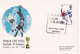 UK United Kingdom 1966 Card; Football Fussball Soccer Calcio: FIFA World Cup England; Finale England - W. Germany - 1966 – England