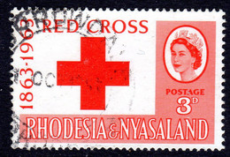 RHODESIA & NYASALAND - 1963 RED CROSS ANNIVERSARY STAMP FINE USED SG 47 - Rhodesia & Nyasaland (1954-1963)