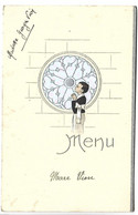 MENU - Communiant  Format Fermé 9 X 14.5 Cm - Menu Du 3 Juin 1945 - Menus