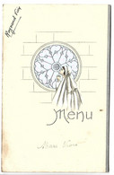 MENU - Communiante  Format Fermé 9 X 14.5 Cm - Menu Du 3 Juin 1945 - Menus