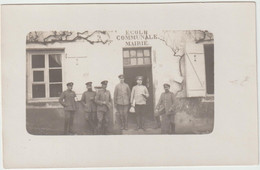 5938 Militaria WW1 Occupation Allemande ECOLE COMMUNALE MAIRIE à Situer Soldats Allemands Dans Texte Lieutenant HUTTNER - Sevres