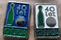 Delcampe - Nine-pin Bowling Club KK Ilirija 40 Years  Slovenia Pins - Bowling