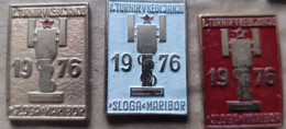 Nine-pin Bowling Club KK Sloga Maribor 1976 I. Tournament Slovenia Pins Badge - Bowling