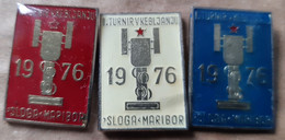 Nine-pin Bowling Club KK Sloga Maribor 1976 I. Tournament Slovenia Pins Badge - Bowling