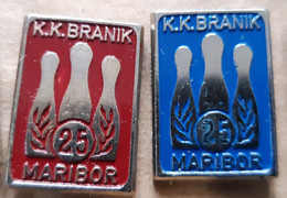 Nine-pin Bowling Club KK Branik Maribor 25 Years Slovenia Pins - Bowling