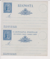 1882 San Marino Italia Intero Postale 15 Centesimi Con Risposta Nuovo 2 Scansioni LEGGI - Covers & Documents