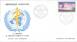 GABON 0225 Fdc OMS , Caducée , Santé - WGO