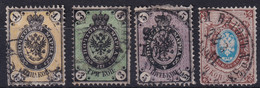 RUSSIA 1865 - Canceled - Zag# 11-14 - Oblitérés