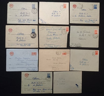 11 USSR 1958-1976 PSE EARLY COVERS MAILED&CANCELLED STAMPED ENVELOPES GANZSACHE SOVIET UNION ESTONIAN SSR TALLINN - Vrac (max 999 Timbres)