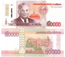 Laos 50000 Kip 2020 (2022) UNC "AA" & LOW Numbers - Laos