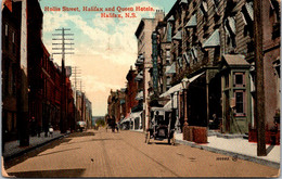 Canada Halifax Hollis Street With Halifax And Queen Hotels 1914 - Halifax