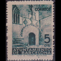 SPAIN-BARCELONA 1936 - MI# 13 Town Hall Set Of 1 MNH - Barcelona