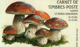 Luxembourg 1/2 Carnet De Timbres-Poste Autocollants (3x0,10 + 3x0,50 Euro) Champignons,Pilze,Mushrooms 2004 - Cuadernillos