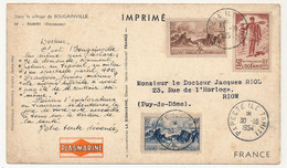 FRANCE / OCÉANIE - Carte Médicale Publicitaire Plasmarine - Affr. Composé TP Océanie - Papeete 30/10/1984 - Lettres & Documents