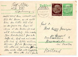 56190 - Deutsches Reich - 1938 - 5Pfg Hindenburg GAKte M ZusFr WIEN - ... -> Niederlande - Storia Postale