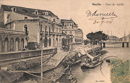 Ac1590 - BRAZIL - VINTAGE POSTCARD  -  Recife - 1904 - Recife