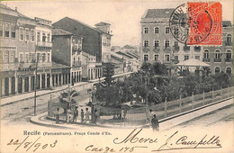 Ac1591 - BRAZIL - VINTAGE POSTCARD  -  Recife - 1903 - Recife