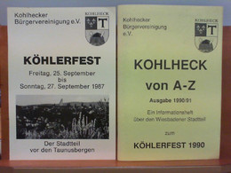 Konvolut 2 Broschüren : Köhlerfest 1987, Kohlheck Von A - Z 1990 - Hessen