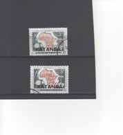 CONGO - KATANGA - 1960 - ZEGELS VAN BELGISCH CONGO MET OPDRUK - Used Stamps