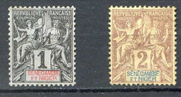 SENEGAMBIE Et NIGER ⭐ > Yvert N° 1 Et 2 ⭐ < Neuf S.G. - MH ⭐ - Unused Stamps