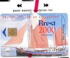 Télécarte  N S B  5 U, Sport  Course  Bateau, BREST  2000, GN  540, 11 550  Ex, 06 / 00 - 5 Unités