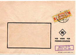 56276 - DDR / ZKD - 1958 - 20Pfg ZKD-Streifen "L" EF A ZKD-FensterBf BERLIN -> COTTBUS - Sonstige & Ohne Zuordnung