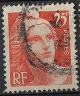 FR VAR 78 - FRANCE N° 729 Obl. Marianne De Gandon Variété Impression Dépouillée - Oblitérés