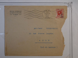 BK11 ALGERIE LETTRE 1940 ORAN A AGEN FRANCE  +NORMAL SUP. + AFFRANC. INTERESSANT - Brieven En Documenten