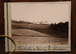 1880's Photo Clermont Sur Loire Le Château Le Cellier (44) Tirage PAPIER ALBUMINÉ Sur Support Carton - Anciennes (Av. 1900)