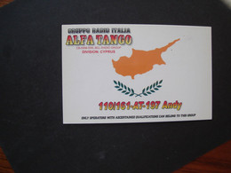 CYPRUS POSTCARDS QSL RADIO GROUP ALFA TANGO 2 SCAN ( - Radio