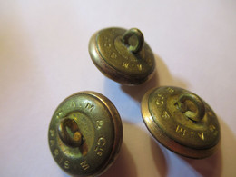 3 Boutons Anciens Bombés/Militaria/Médecine/ CADUCEE/A M & Cie  Paris/1,5  Cm /début XXéme   BOUT206 - Buttons