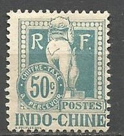 INDOCHINE TAXE N° 13 NEUF*   CHARNIERE  / MH - Timbres-taxe