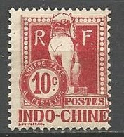 INDOCHINE TAXE N° 8 NEUF*  CHARNIERE  / MH - Strafport