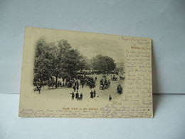 LONDON HYDE PARK IN THE SEASON  ROYAUME UNI ANGLETERRE CPA 1902 - Hyde Park