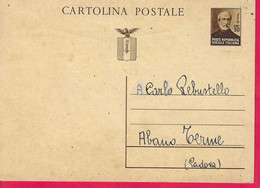 CARTOLINA POSTALE MAZZINI - SCRITTA MA NON VIAGGIATA - Entero Postal